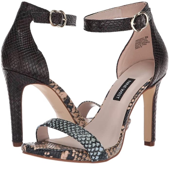Nine West Shoes - NEW NINE WEST Bradery Reptile Heels Sandals 9